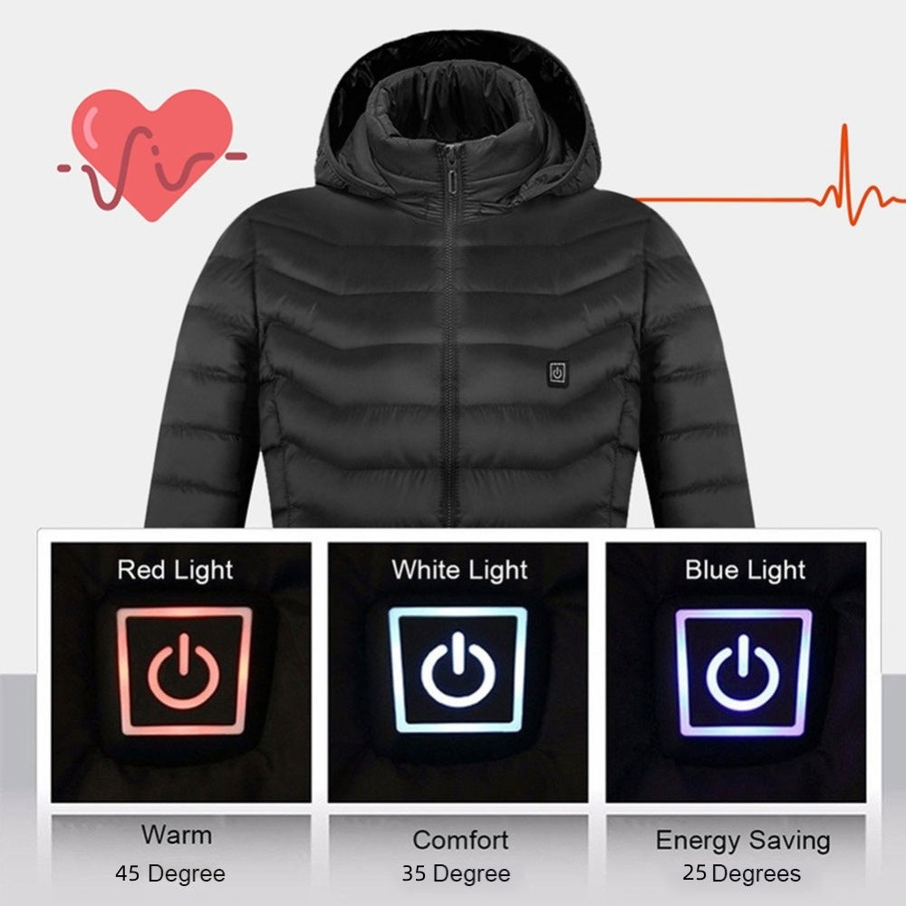 New Heated Jacket Coat USB Electric Jacket Cotton Coat Heater